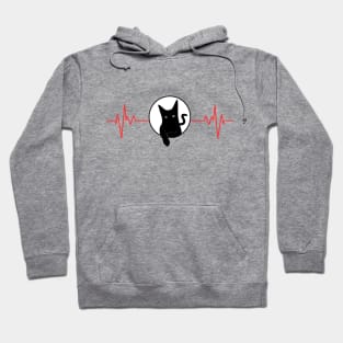 My heart beats for Black Cats Hoodie